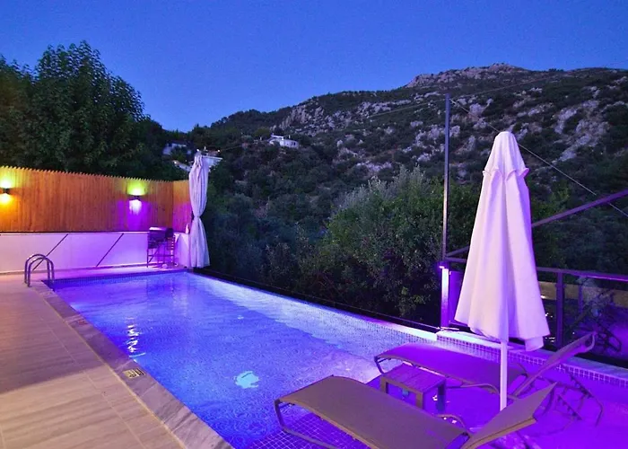 Villa İslamlar 1 Bedroom Secluded With Private Pool Hot Tub Kalkan